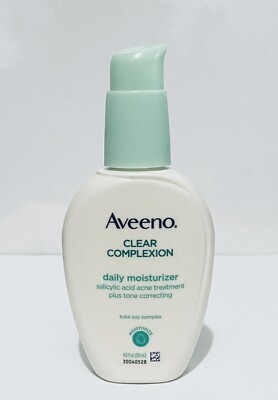 Aveeno Clear Complexion Salicylic Acid Acne-Fighting, New Box Damaged