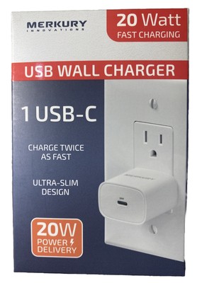 Merkury Innovations 20W USB-C PD Wall Charger