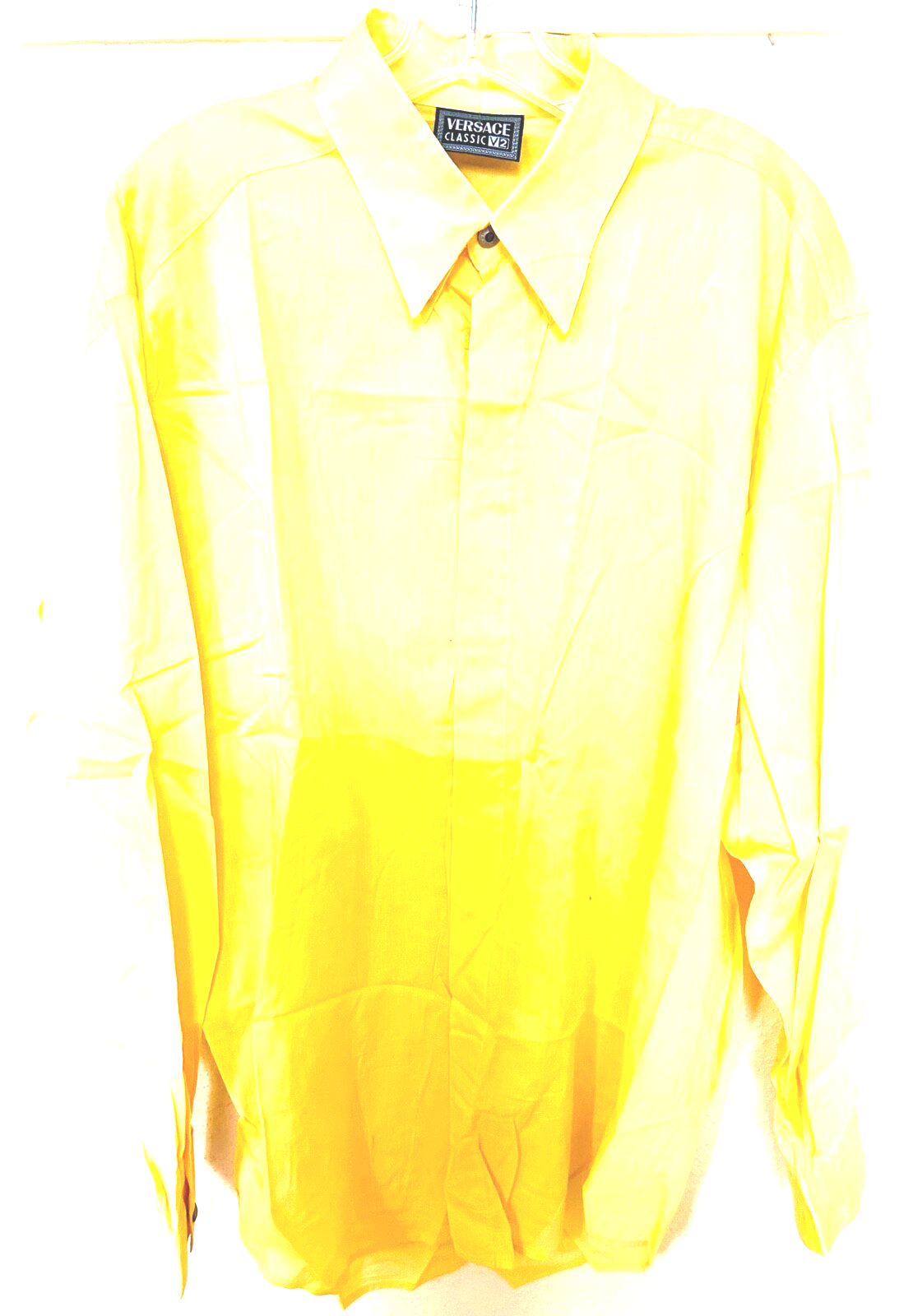 NEW VERSACE CLASSIC V2 Men's 100% Cotton Long Sleeve Hidden