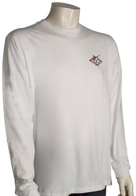 Salty Crew Diamond Marlin LS T-Shirt - White - New