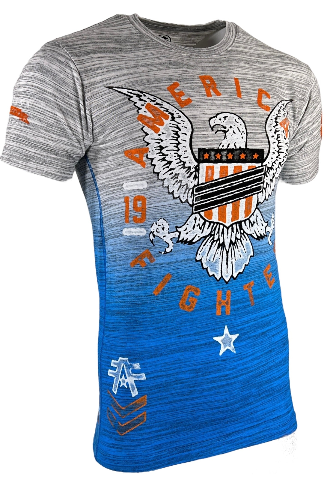 American Fighter Men's T-shirt VANDERPAINT Crew neck Athletic Eagle MMA