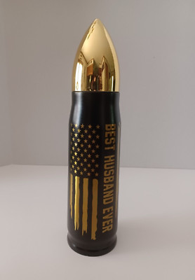Best Husband Ever 17Oz Stainless Steel Black Bullet Tumbler - Gifts for Him