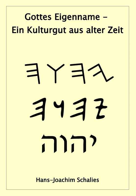 Buch Gottes Eigenname (Jehova) - Ein Kulturgut Aus Alter Zeit (Bibelforscher)