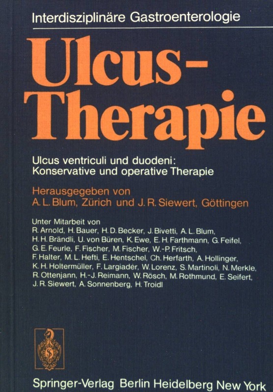Ulcus-Therapie : Ulcus Ventriculi U. Duodeni, Konservative U. Operative Therapie
