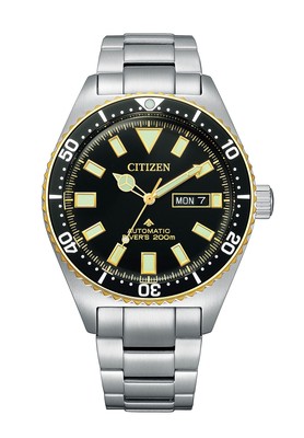 Pre-owned Citizen Watch Promaster Ny0125-83e Men's Silver In Black