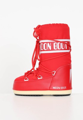 MOON BOOT Stiefel Mädchen Rot Symbol mit Druck Von Frühling-wand