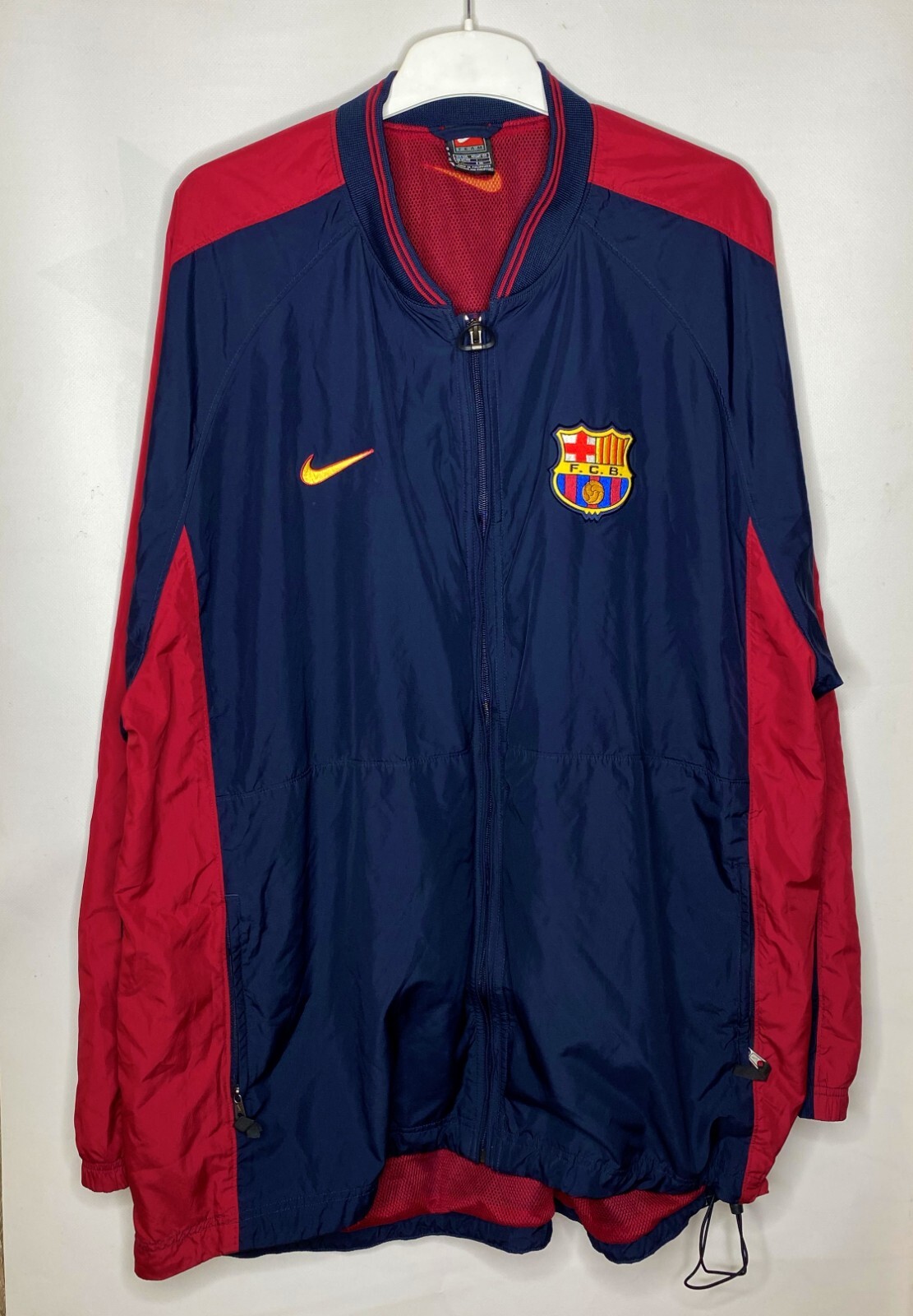 FC BARCELONA 1998 200 TRACK JACKET FOOTBALL SOCCER FULL ZIP FC BARCELONA 1998 200 TRACK JACKET FOOTBALL SOCCER FULL ZIP