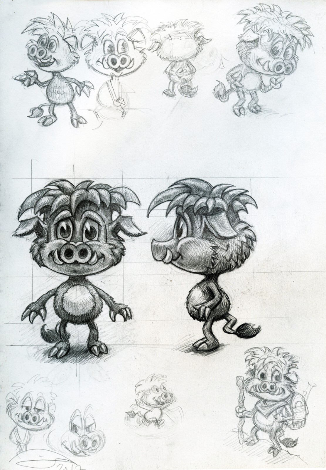 Drawings: 'thor The Polar Boar'