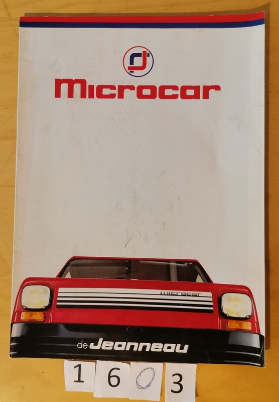 Microcar Jeanneau 50 Cm3, Ul, Uld, 125 Cm3 Prospectus 12 Pages Fr 1985