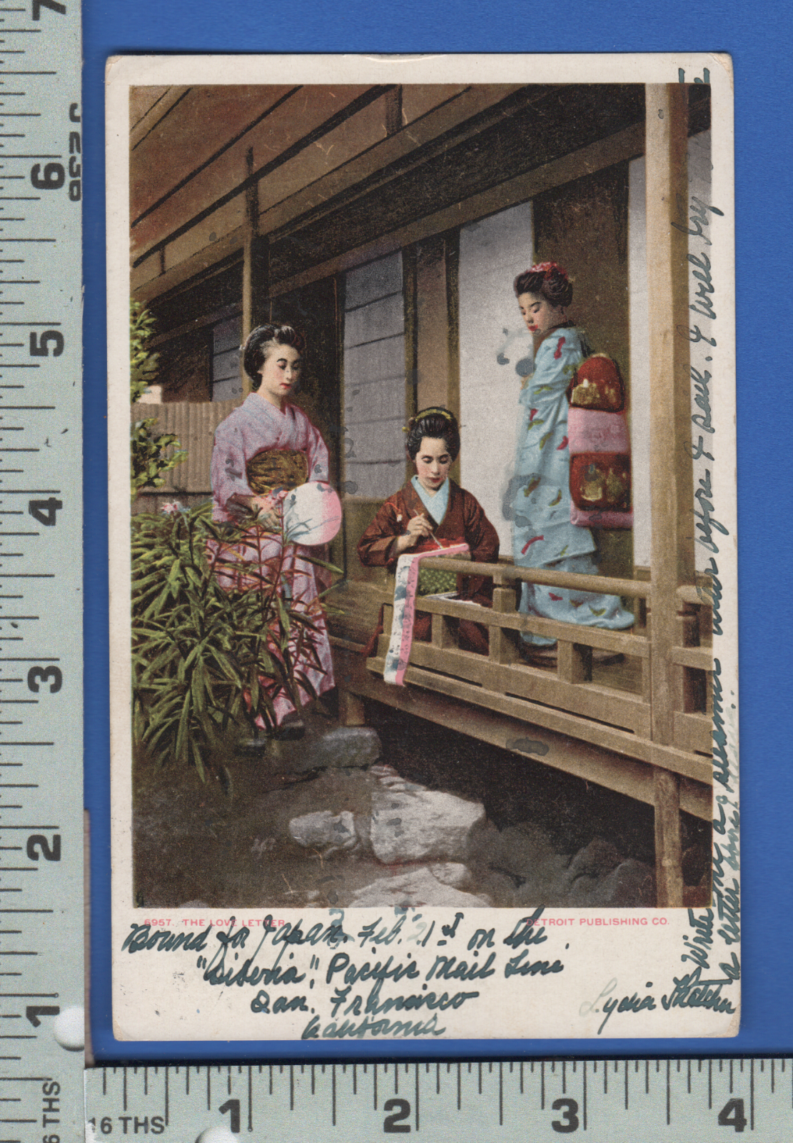 エルンスト【Le Kimono】 E057 Japanese kimono women 1907 postcard Mary Deming 245