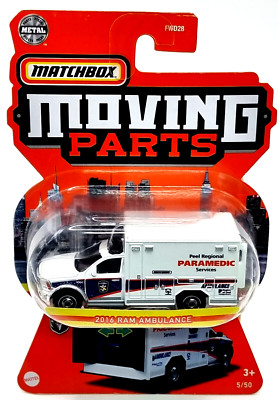 Mattel Matchbox Moving Parts Serie Auto / Car HFM33 2016 Ram Ambulance