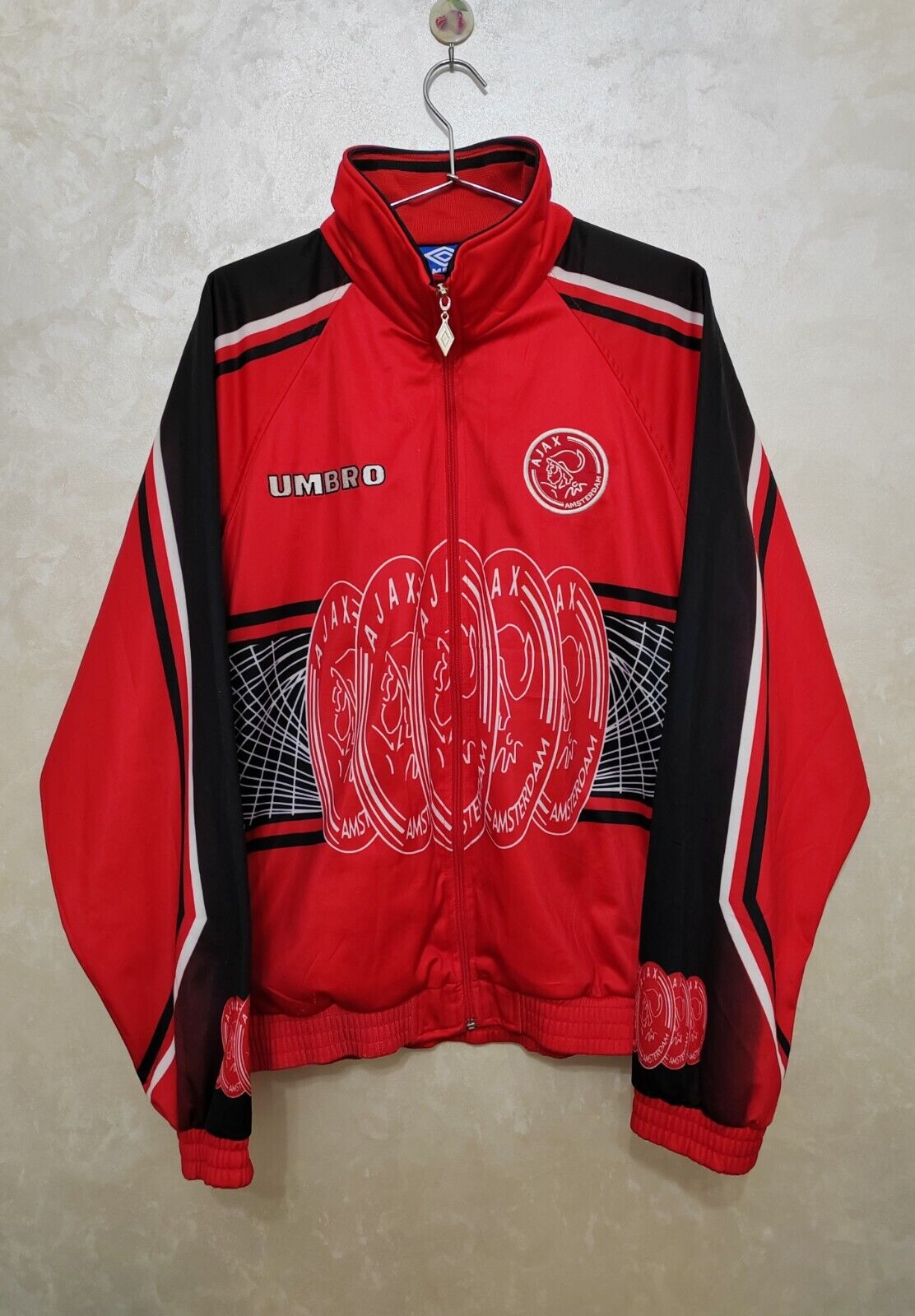 AJAX AMSTERDAM 1997-1998 TRACK SUIT JACKET FOOTBALL UMBRO AJAX AMSTERDAM 1997-1998 TRACK SUIT JACKET FOOTBALL UMBRO