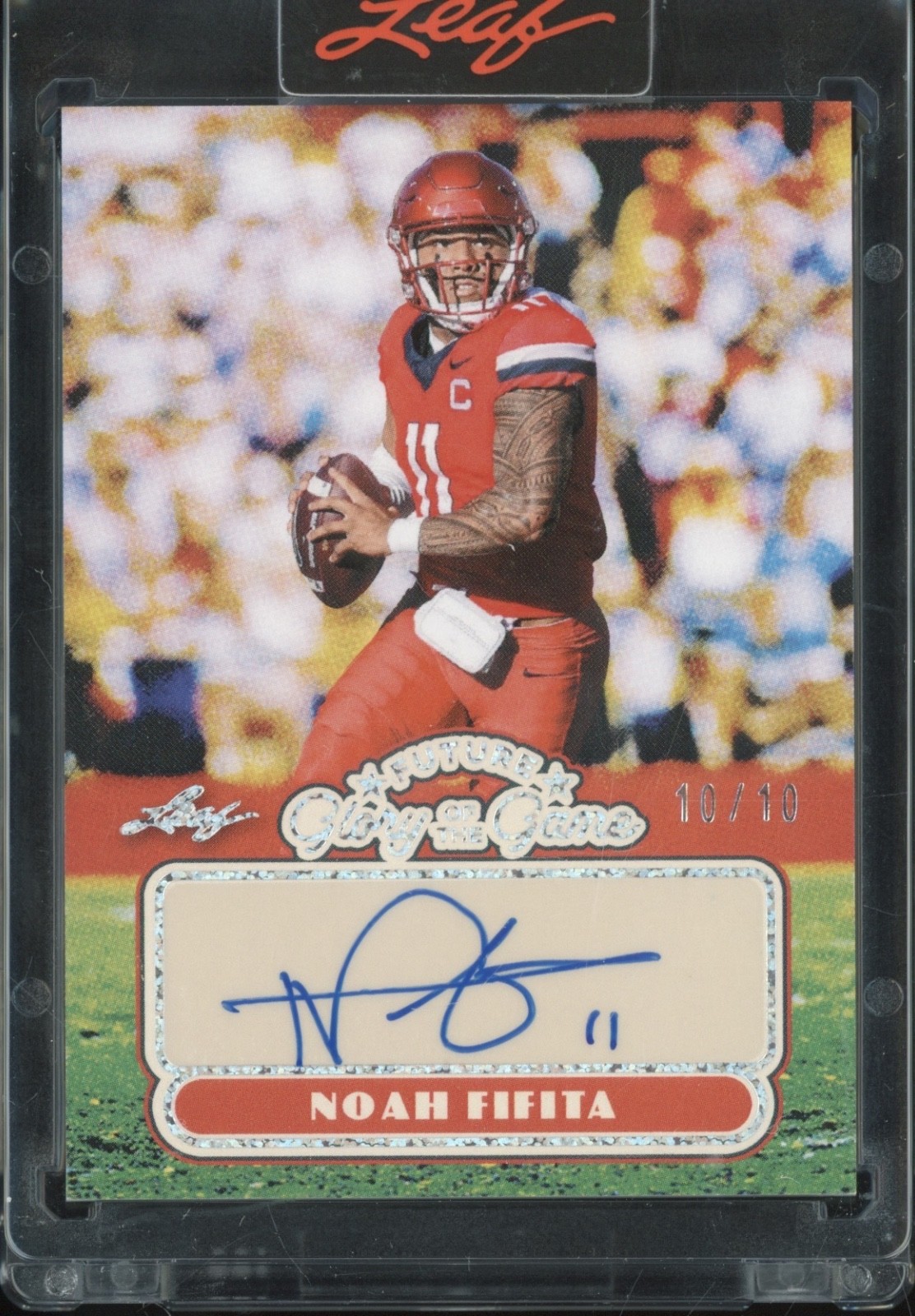 2025 Leaf Future Glory Of The Game Silver Sparkle Noah Fifita Auto RC 10/10