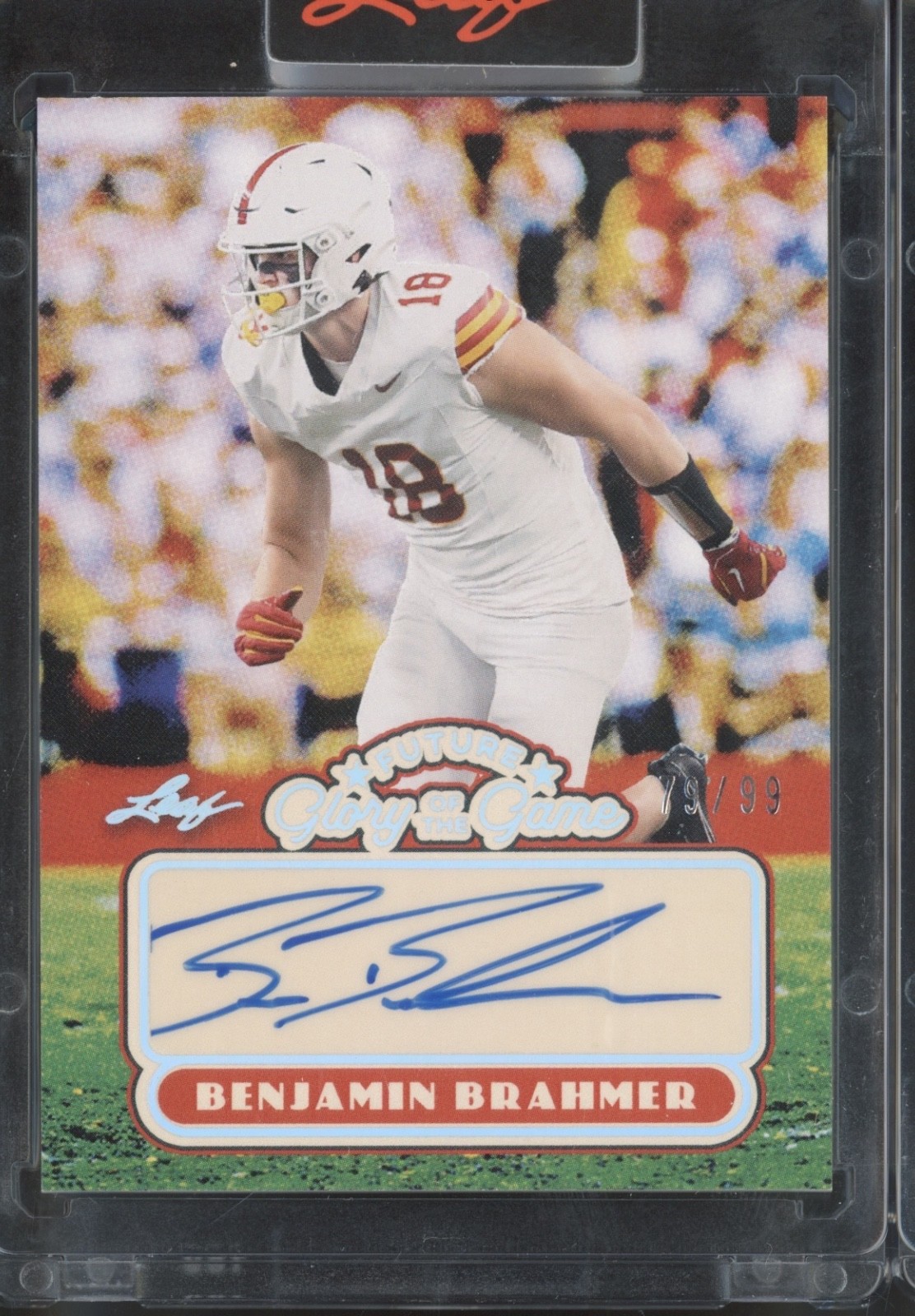 2025 Leaf Future Glory Of The Game Silver Benjamin Brahmer Auto RC Rookie 79/99