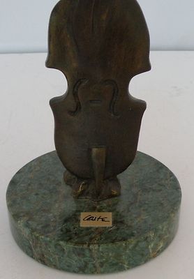 French Art Deco Drama mask lady Georges Coste bronze Sculpture limited edition
