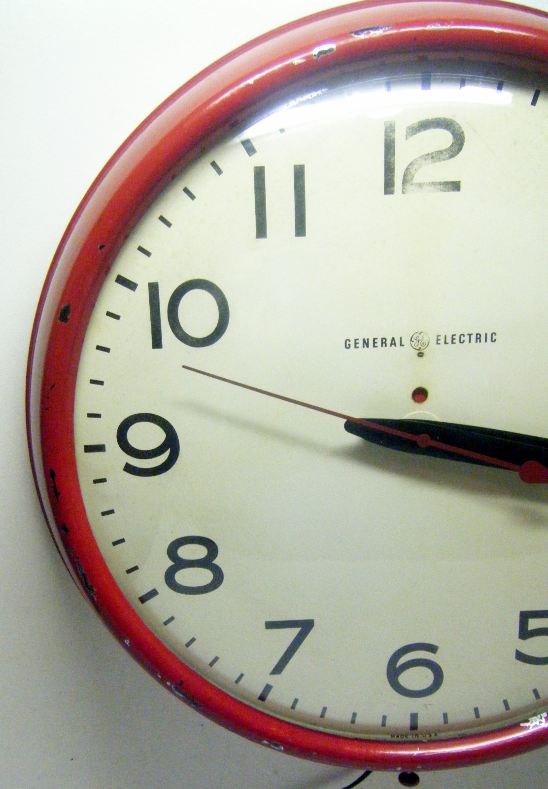 Vintage GE 15” Commercial Telechron School Wall Clock Rare Model 2915A