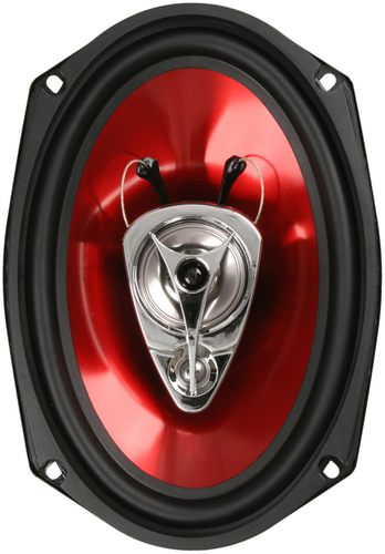 CH6930 Car Speakers - 400 Watts Of Power Per Pair And 200 Watts, Black/red