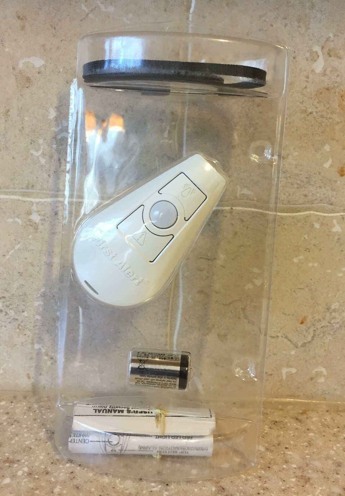 FIRST ALERT POD LITHIUM BATTERY & LANYARD INCL