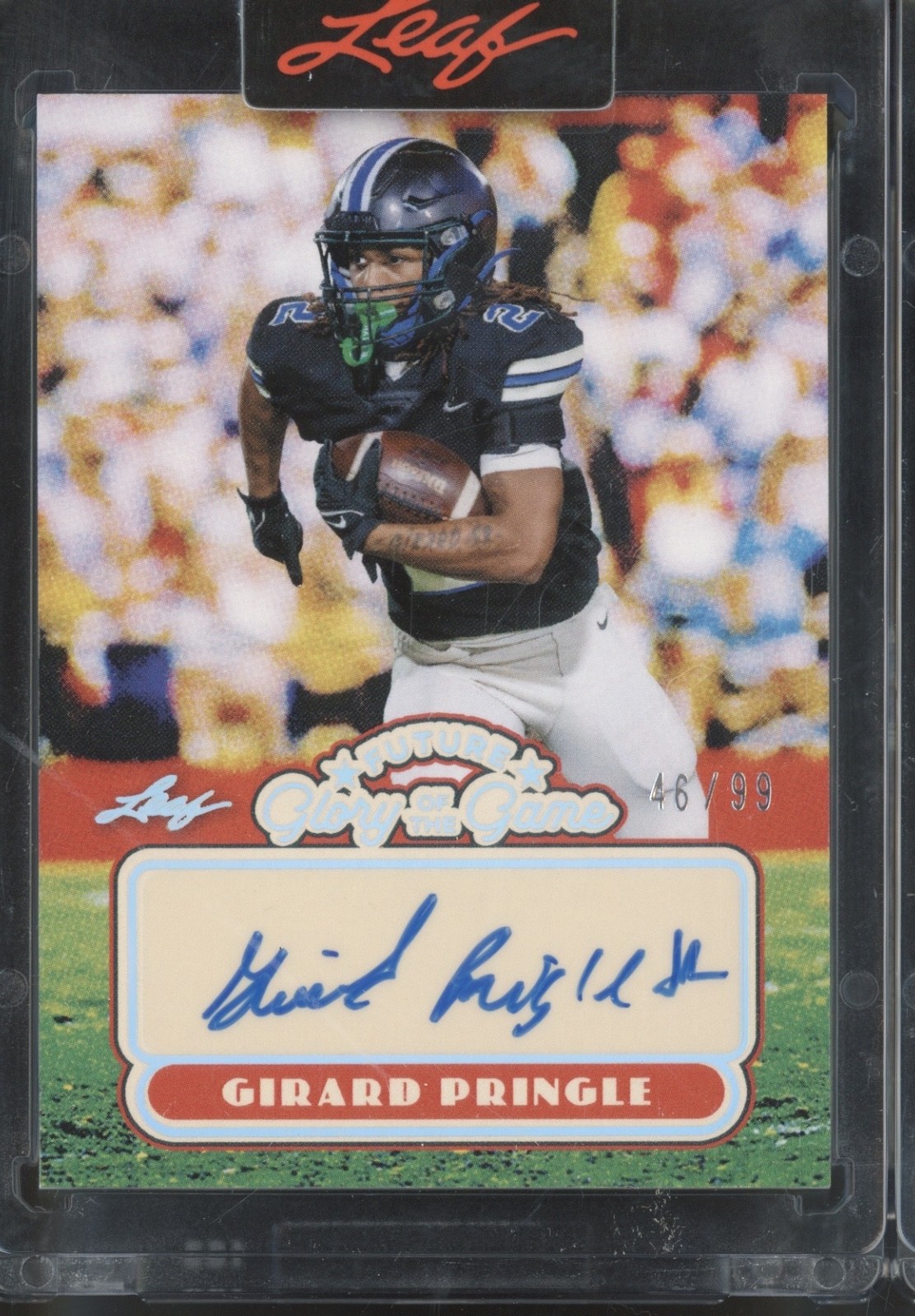 2025 Leaf Future Glory Of The Game Silver Girard Pringle Auto RC Rookie 46/99