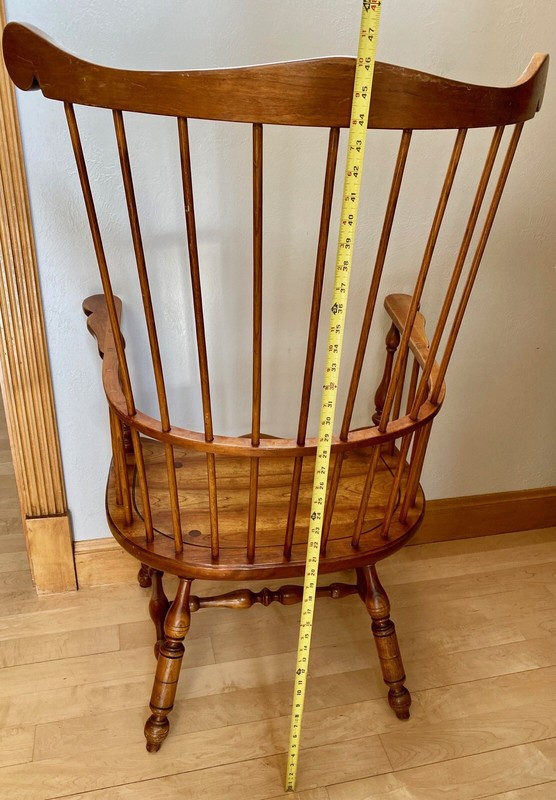 Vintage Funky Tall Leopold Stickley Cherry Nantucket Style Windsor