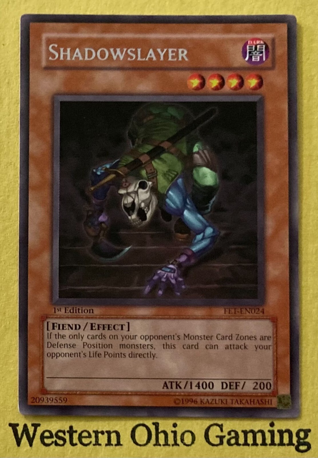 Yu-Gi-Oh! TCG Shadowslayer #FET-EN024 1st Edition Flaming