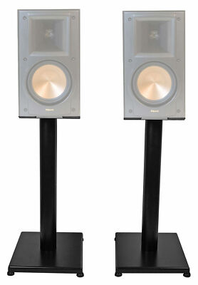 Black 21  Steel Bookshelf Speaker Stands For Klipsch RB-51 II Bookshelf Speakers
