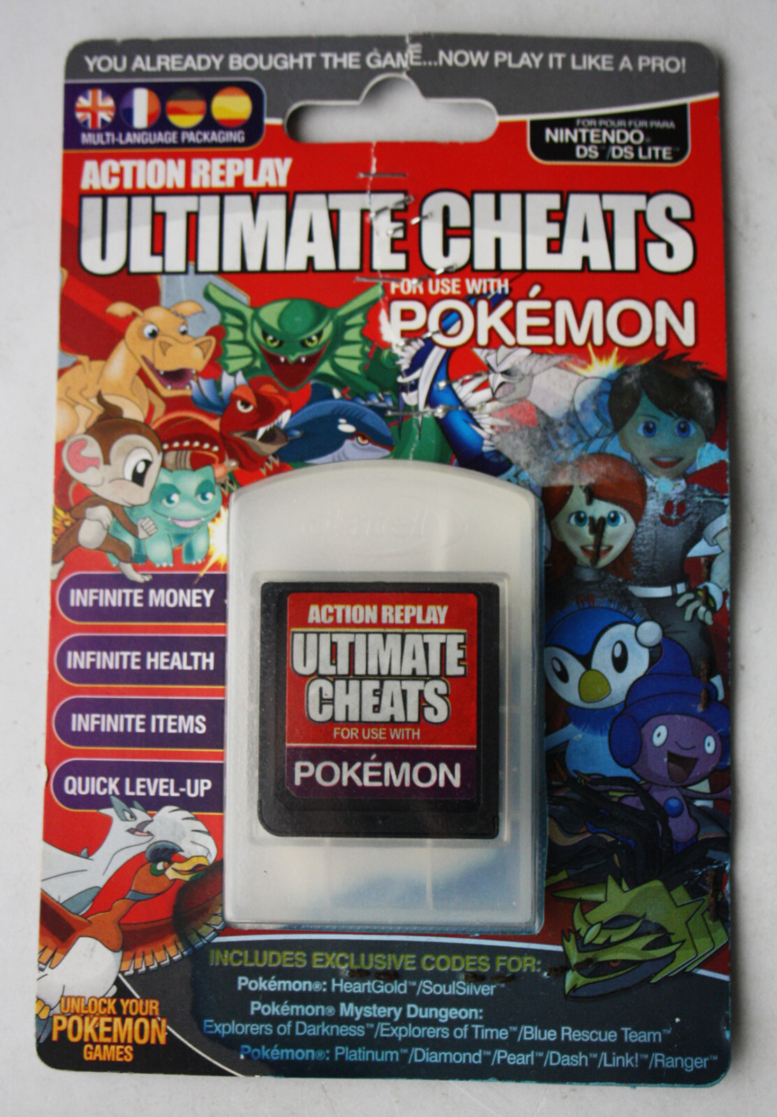 RARE 2008 ACTION REPLAY ULTIMATE CHEATS POKEMON NINTENDO DS + LITE 