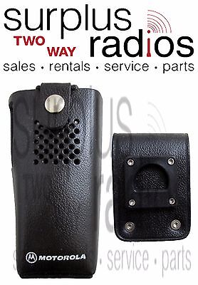 New Motorola HLN9009A Leather Holster w/ Swivel and D-Rings for GP300. Buy it now for 29.95