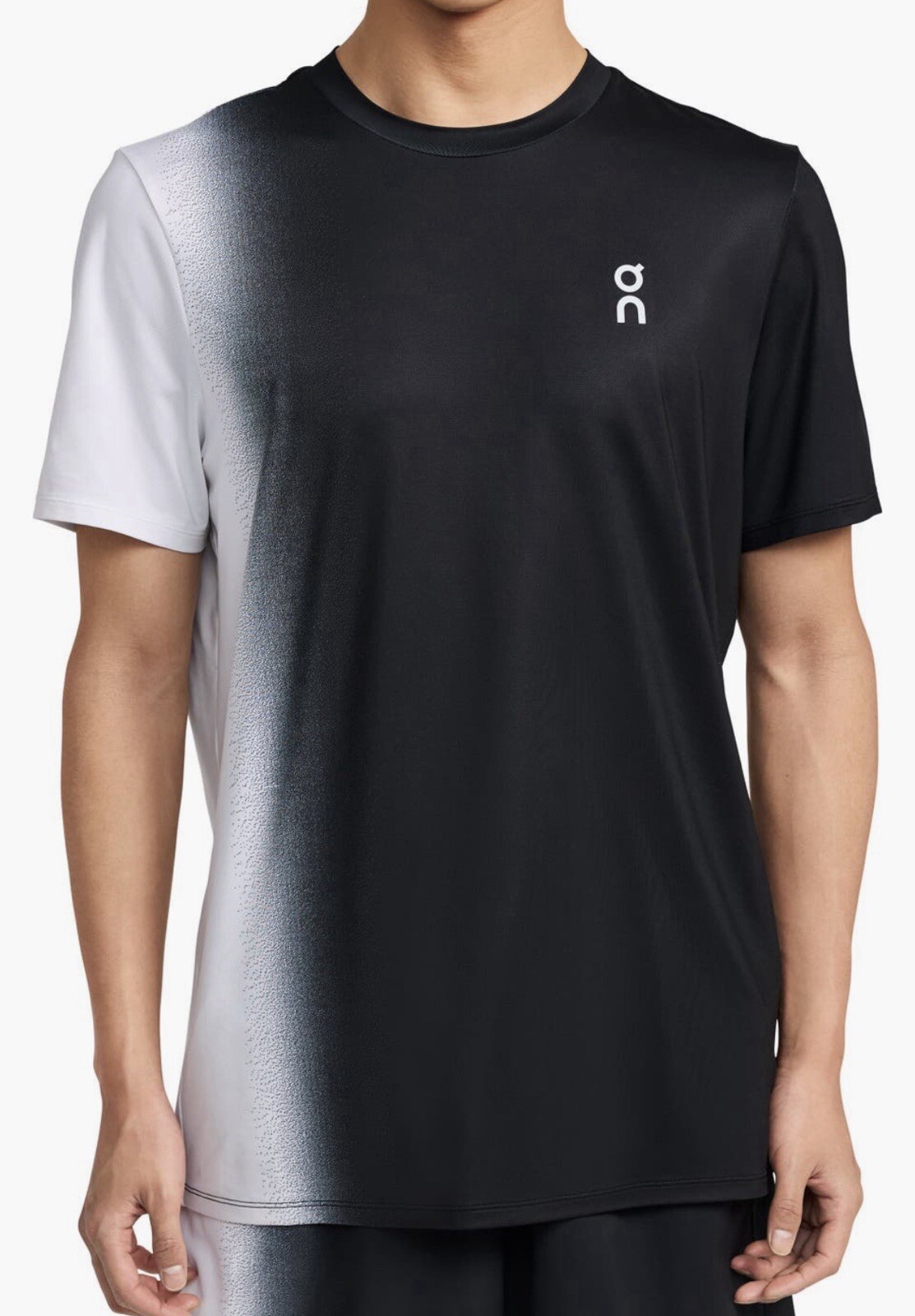 NWT On Cloud Tennis Court Shirt Black White Men's EXTRA NWT On Cloud Tennis Court Shirt Black White Men's EXTRA