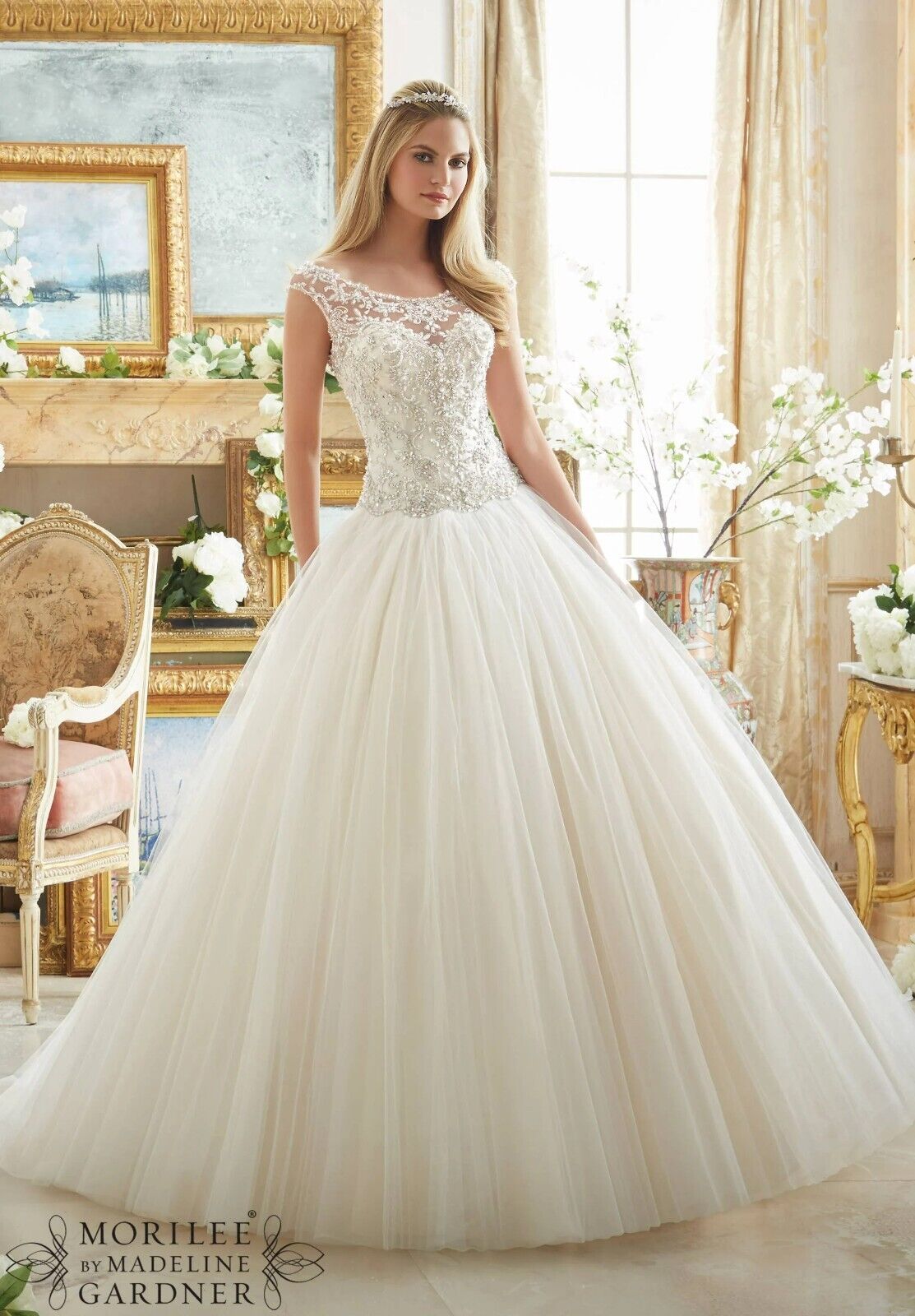 Morilee Bridal Marabella #2884 Size 16 Light Gold Retail Morilee Bridal Marabella #2884 Size 16 Light Gold Retail