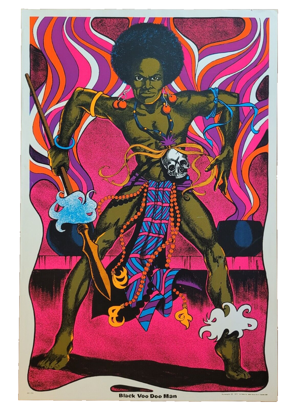 1972年　ビンテージ　ブラックライトポスター　ピノキオ　パロディー　ディズニー 1972年 ビンテージ ブラックライトポスター ピノキオ パロディー