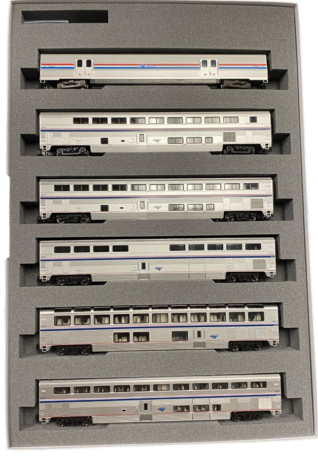 KATO Amtrak Superliner I Phase VI 6両セット Kato USA, Inc. N Amtrak Superliner Phase VI 6-Unit Bookcase Set