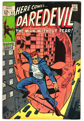 Daredevil #51 Very Good-Fine 5.0 Starr Saxon Barry Windsor-Smith Art 1969