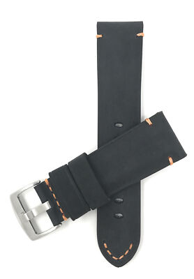 20mm Distressed Leather Watch Band Strap for Mido Belluna I II