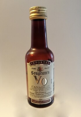 Miniatura whisky SEAGRAMS VO Antigua Old 50 ml Canada Sin abrir Unopened