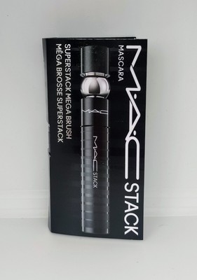 MAC Black Stack Mascara Superstack Mega Brush Travel Eye Makeup Eyelash Lashes