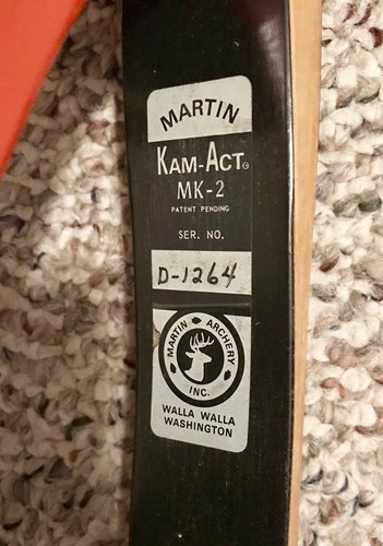Martin Kam Act MK-2 Bow.   Nice Condition.   Rare!