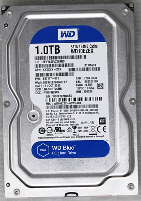 Western Digital WD Blue WD10EZEX 1 TB 3.5'' SATA III Desktop Hard Drive