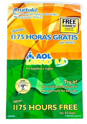 ''Green Wave'' America Online Collectible / Install Disc, Vintage AOL CD, Sealed!