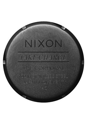 Pre-owned Nixon Corporal Ss A346. 100m Water Resistant Xl Men&8217;s Watch (48mm Watch Fa In Black