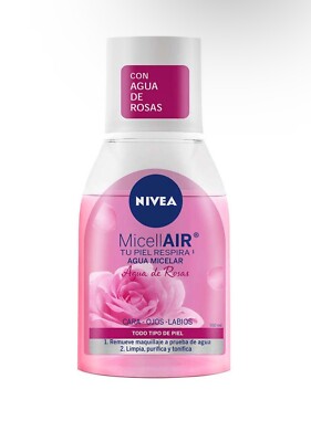 NIVEA MICELLAR AGUA DE ROSAS/ROSE WATER MICELLAR WATER/TRAVEL SIZE/100ML/