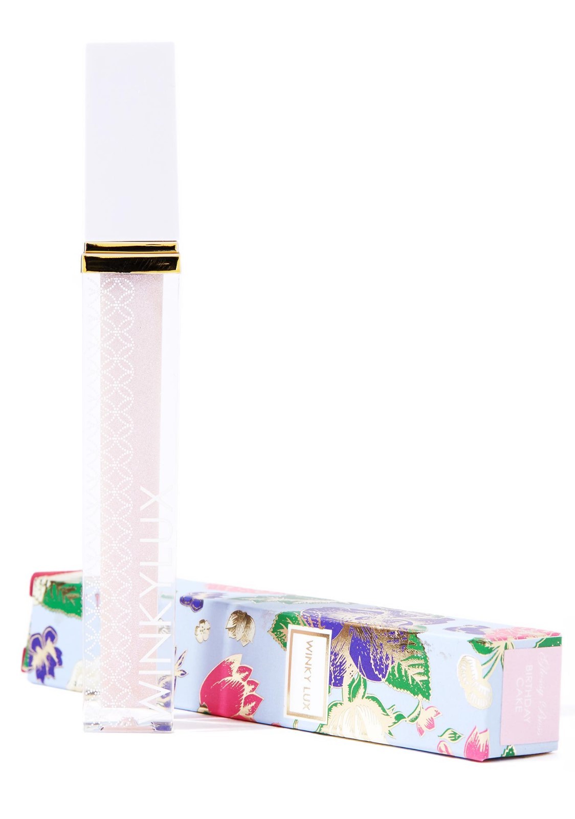 * WINKY LUX * Glossy Boss Lip Gloss! BIRTHDAY CAKE! BNIB! (Clear w/ Sparkles!)