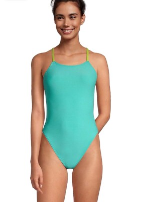 SPEEDO Women s  Swimsuit One Piece Endurance Fixed Back Double Strap Size 36