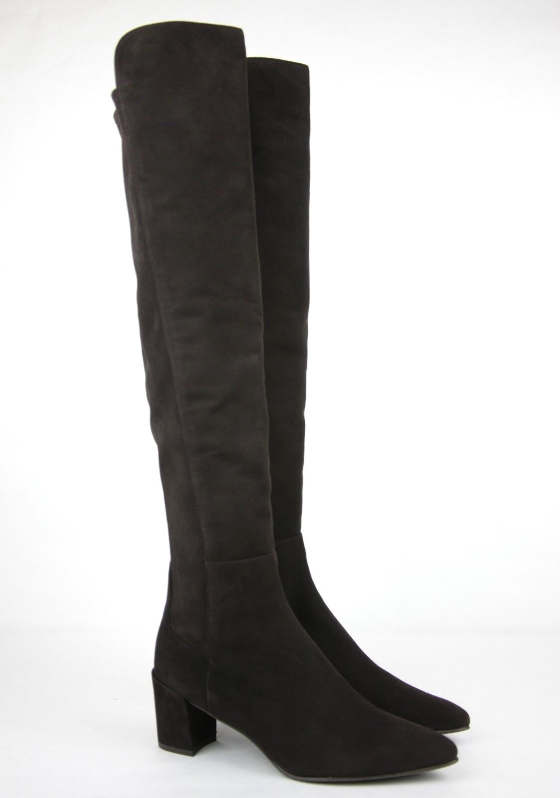 Pre-owned Stuart Weitzman $765  Dark Brown Cola Suede Allwayhunk Over-the-knee Boot