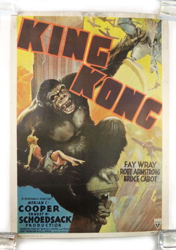 Vintage King Kong Movie Poster Portal Publications RKO Radio Pictures Litho