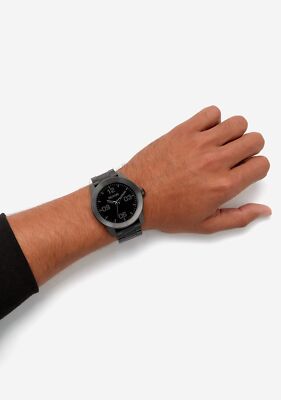 Pre-owned Nixon Corporal Ss A346. 100m Water Resistant Xl Men&8217;s Watch (48mm Watch Fa In Black