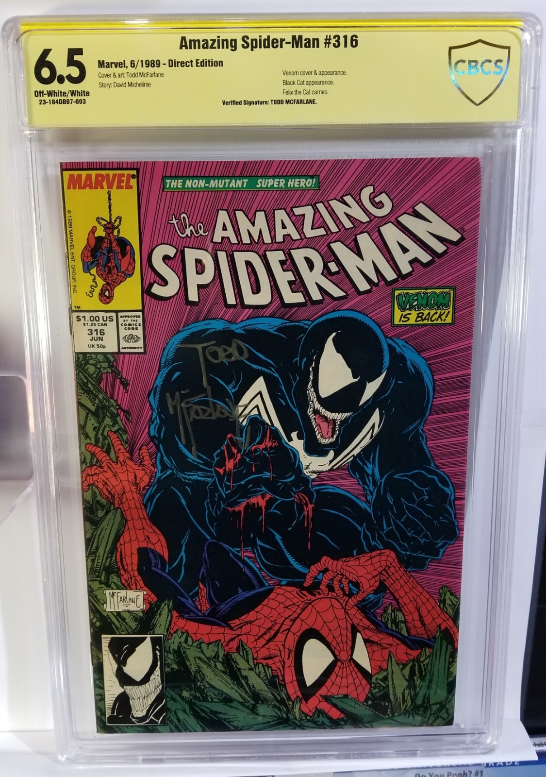 洋書 Amazing Spider-Man 316 CGC 9.4 McFarlane The Amazing Spiderman #316 NM (9.4) Todd McFarlane -1st