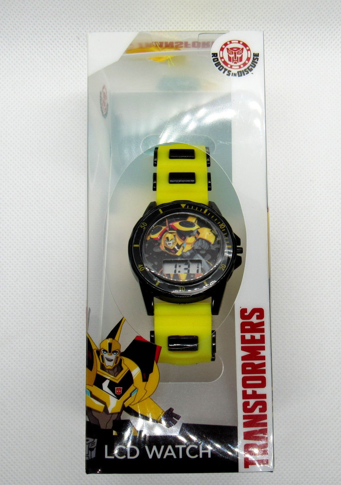Transformers Bumblebee Robots in Disguise LCD Watch Yellow and Black