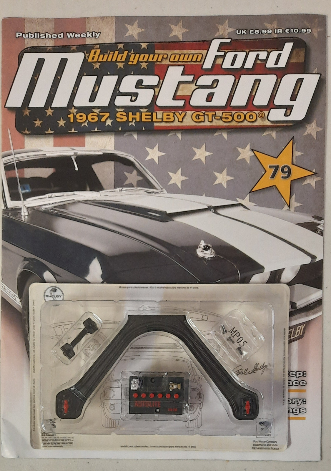 デアゴスティーニ　限定フォードマスタング 1967 GT-500 1/8 Deagostini 1/8 Ford Mustang 1967 Shelby GT-500 Issue #79