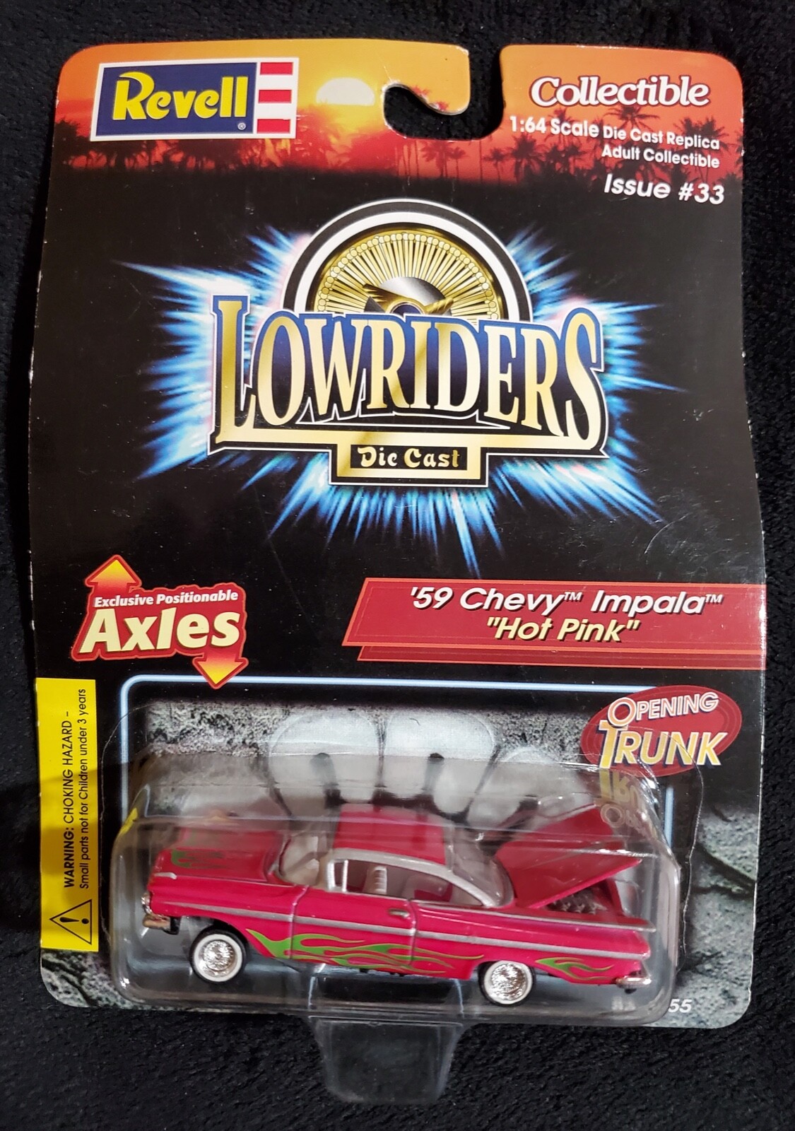 Rare REVELL LOWRIDERS 59 CHEVY IMPALA Hot Pink 1:64 NEW #33 Rare REVELL LOWRIDERS 59 CHEVY IMPALA Hot Pink 1:64 NEW #33